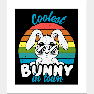 Coolest Bunny in Town Posters and Art